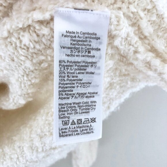 J.Crew Factory Bouclé Mockneck Sweater - Picture 4 of 4